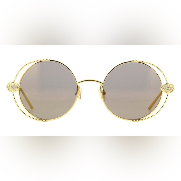 Boucheron Paris NWT Round Gold Sunglasses BC0031S 002 - Picture 8 of 8